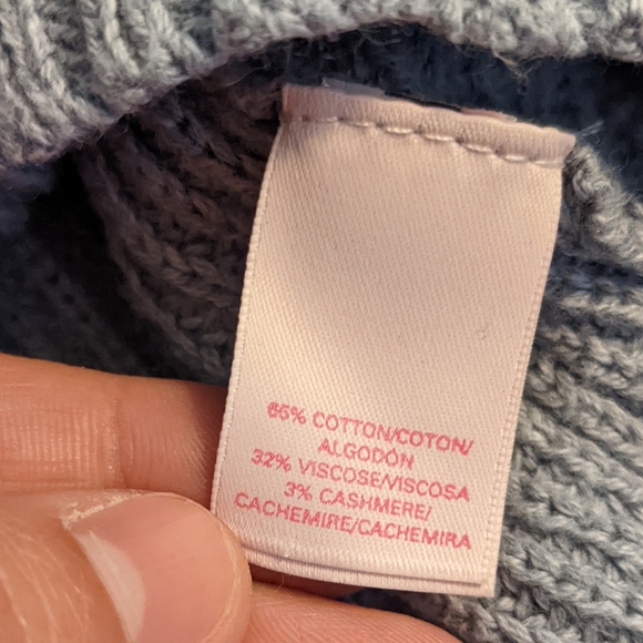 Victoria's Secret Cropped Sweater Top Cashmere blend Women's Size Large - Picture 9 of 13